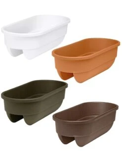 2' X 4' Railing Planter, 25" -Garden Care Supplies 34336 001E tif
