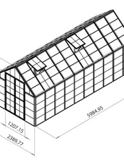 Canopia® By Palram Harmony™ Snap & Grow Greenhouse, 8' -Garden Care Supplies 8591043 11V tif