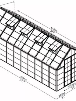 Canopia® By Palram Harmony™ Snap & Grow Greenhouse, 8' -Garden Care Supplies 8591043 12V jpg