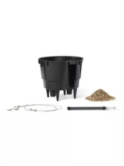 Lechuza® Nido Cottage Wicker Hanging Planter -Garden Care Supplies 8591154WT 001V tif