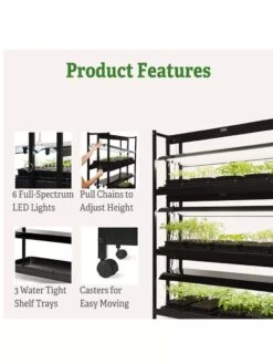 LED SunLite® High Intensity 3-Tier Garden -Garden Care Supplies 8596024 4