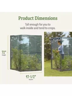 Crop Cage, 4' X 4' -Garden Care Supplies 8596538 dimensions