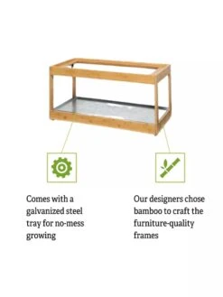 Low Bamboo LED Grow Light Garden 20 Low Bamboo LED Grow Light Garden -Garden Care Supplies 8597720 5