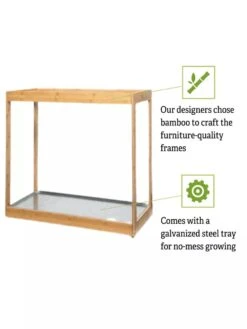Medium Bamboo LED Grow Light Garden -Garden Care Supplies 8597883 5