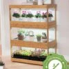 Bamboo LED Grow Light Garden For Succulents And Seeds -Garden Care Supplies 8598084 6i
