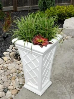 Carolina Self-Watering Tall Planter, 28" -Garden Care Supplies 8598645 09V tif