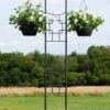Achla Designs Square-on-Squares Double Pole Trellis -Garden Care Supplies 8599483 01V tif