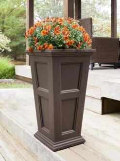Fairfield Self-Watering Tall Patio Planters, 34” -Garden Care Supplies 8600109 03V tif
