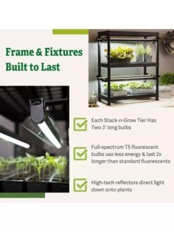 Stack-n-Grow Lights - 2-Tier System -Garden Care Supplies 8608905 7