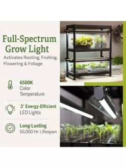 LED Stack-n-Grow Lights - 2-Tier System -Garden Care Supplies 8608906 2