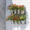 8 Pot Metal Wall Planter -Garden Care Supplies 8609089 5656 tif