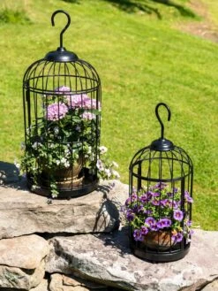 Hanging Birdcage Planter Set -Garden Care Supplies 8609181 0374 tif