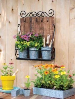 Wall Shelf With Planters -Garden Care Supplies 8609515 8444 tif
