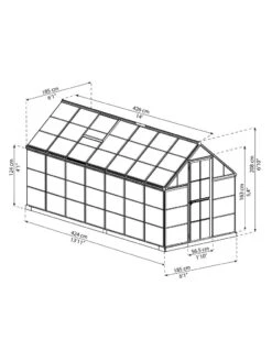 Canopia® By Palram Harmony™ Greenhouse, 6' X 14' -Garden Care Supplies 8610563 04V 3 4