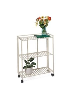 Oslo 2-Tier Plant Stand With Folding Shelves -Garden Care Supplies 8611766 4747 tif