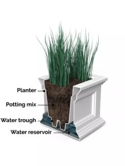 Fairfield Self-Watering Window Box, 2’ -Garden Care Supplies 8613268 05V tif