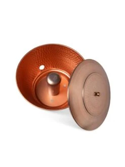 Hammered Copper Hose Pot With Lid -Garden Care Supplies 8613311 5811
